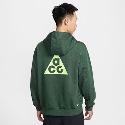Nike ACG Sweatshirts Men s Green Hooded Moderate S