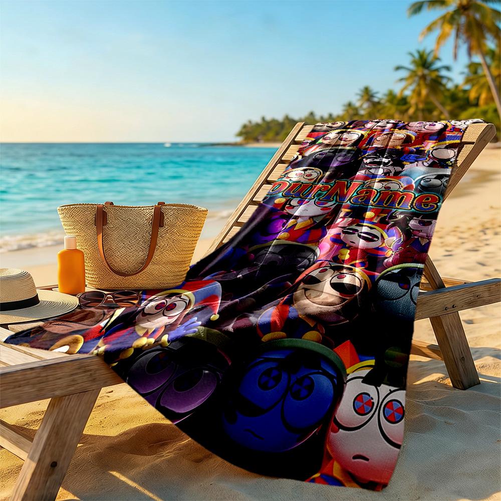 Incredibox Customized Name Beach Towel Super Soft Microfiber Quickdry Fabric