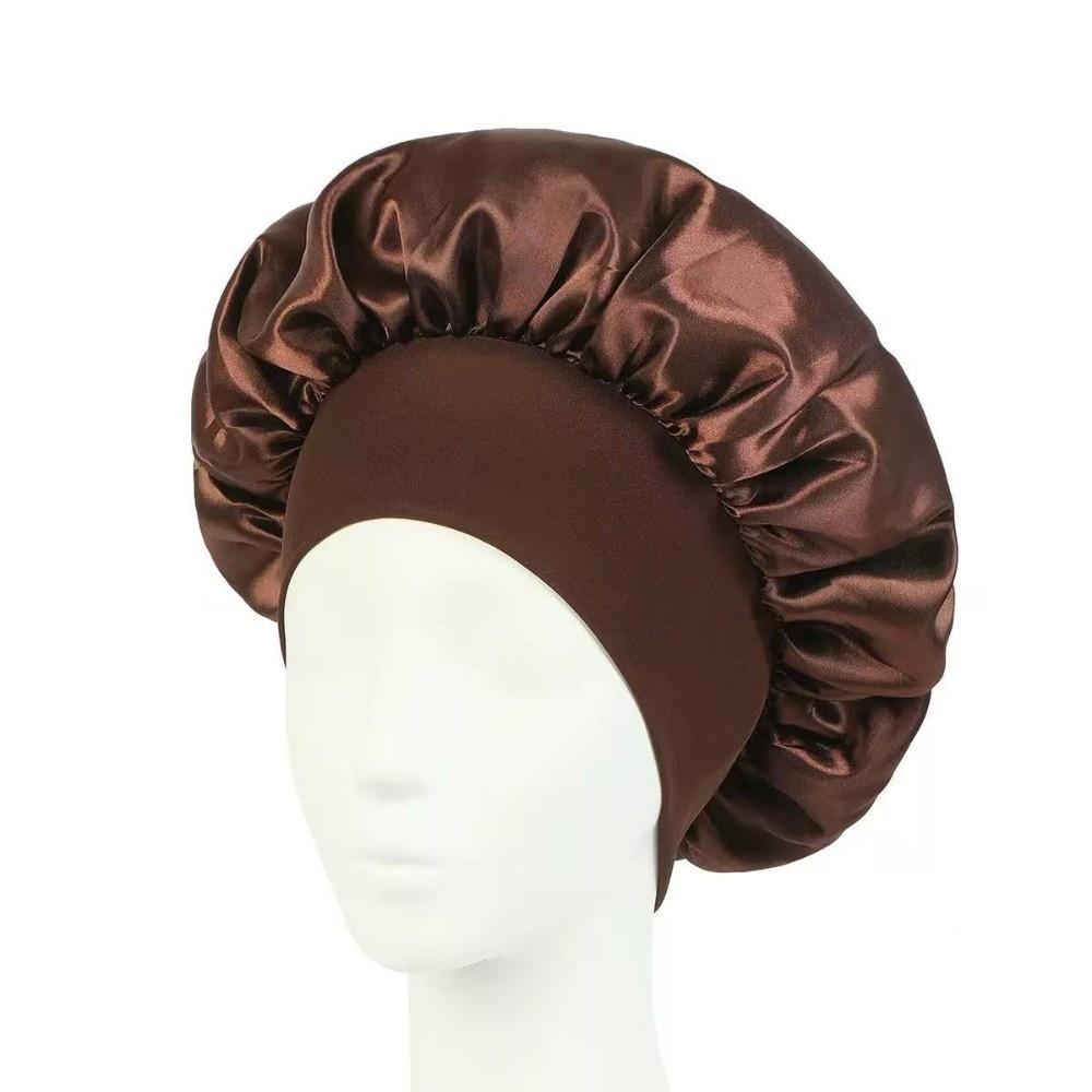 Silk Sleep Bonnets Elastic Satin Hat Fashion Nightcap Beauty