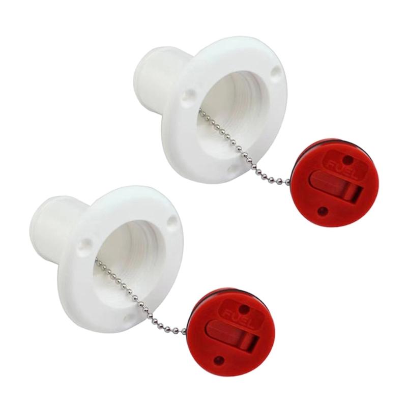 2pcs Nylon UV Stable Marine Hardware Deck Filler Socket Yacht Hatchs Filling Port Boats Accessories