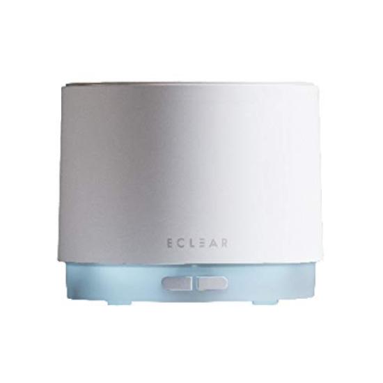 ELECOM ECLEAR MIST Ultrasonic Antibacterial Tabletop Aroma Diffuser with 7 LED USB White [2019 Model] HCE-HU1903UWH Colors, Powered, Compact,