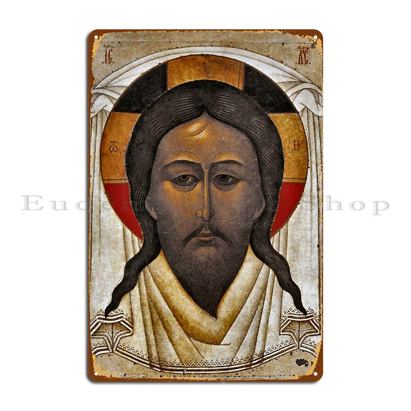 

Pantocrator Jesus Christ Lord Of All Orthodox Icon Metal Sign Wall Mural Plaque Custom Kitchen Club Tin Sign Poster 20x30cm