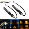 2PCS Motorcycle LED Turn Signal Light Universal DRL Amber Flowing Blinker Indicator Motorcycle Flashing Light Tail Lamp