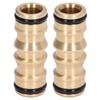 2Pcs Pipe Connector Brass Male To Male Quick Connect Hose Joint Tube Fitting Set Kit 12in