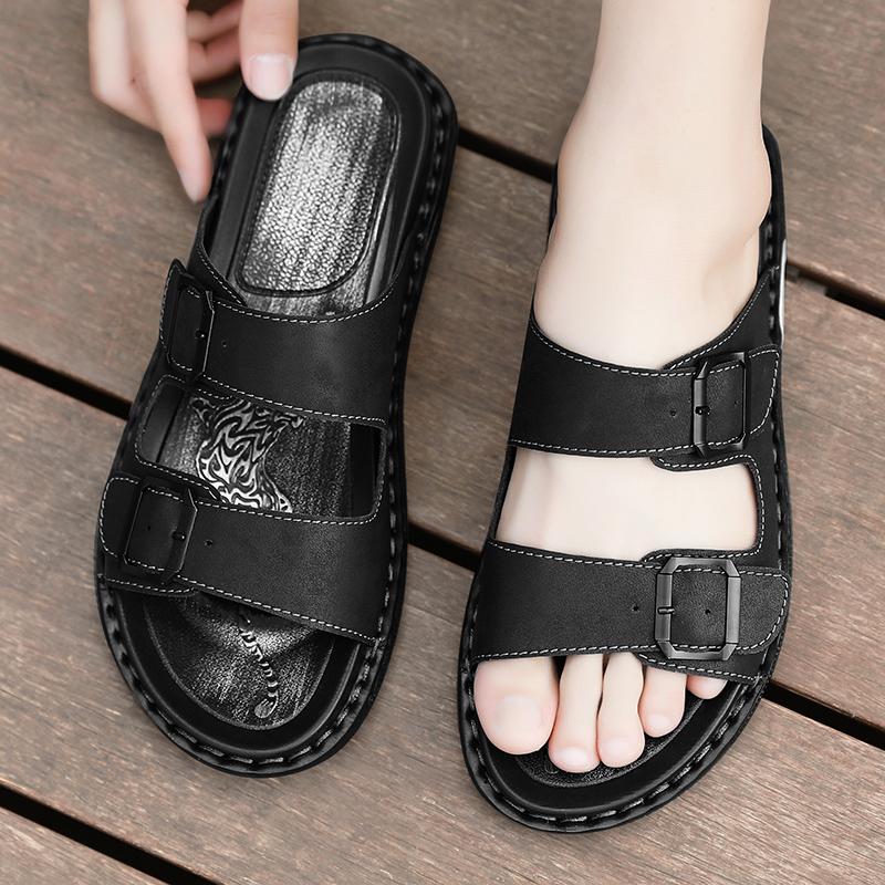 Fashion Trendy Young Men's Slippers Comfortable and Lightweight Daily Style Beach Outdoor Street Walking Plus Size Hot Selling Shoes