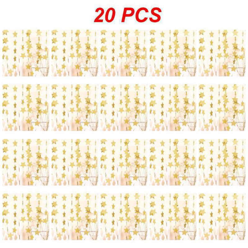 10~40 szt. Gwiazda Dysk Impreza Kwiat Trwałe Tło do Zdjęć 4 Metry 6 Opcjonalnych Dekoracji na Przyjęcie Urodzinowe Szycie Papierowy Kwiat