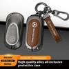 Hot Car Sticker Car Zinc Alloy Key Case Bag Metal Key Shell For Mercedes-Benz AMG C-Class S-Class GLC EQE EQS W223 X254 V297 V29