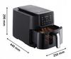 BYRGEN Air Fryer 8L Large Drawer Window Fryer