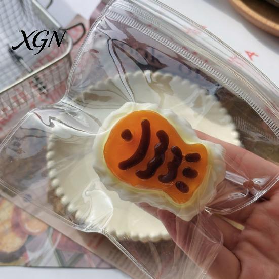 Kids Stress Reliever Taiyaki Squeeze Toy Relief Fidget Ultra-Realistic Dessert Food Sticky Toys for Adults Durable