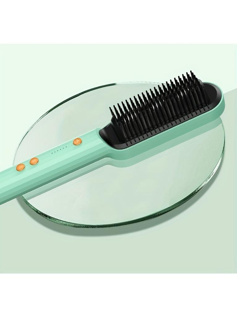 Haarglätter mit mehrstufiger Einstellung, flauschiges und glattes Styling, nasser und trockener Haarglätterkamm mit doppeltem Verwendungszweck, Temperaturregelung