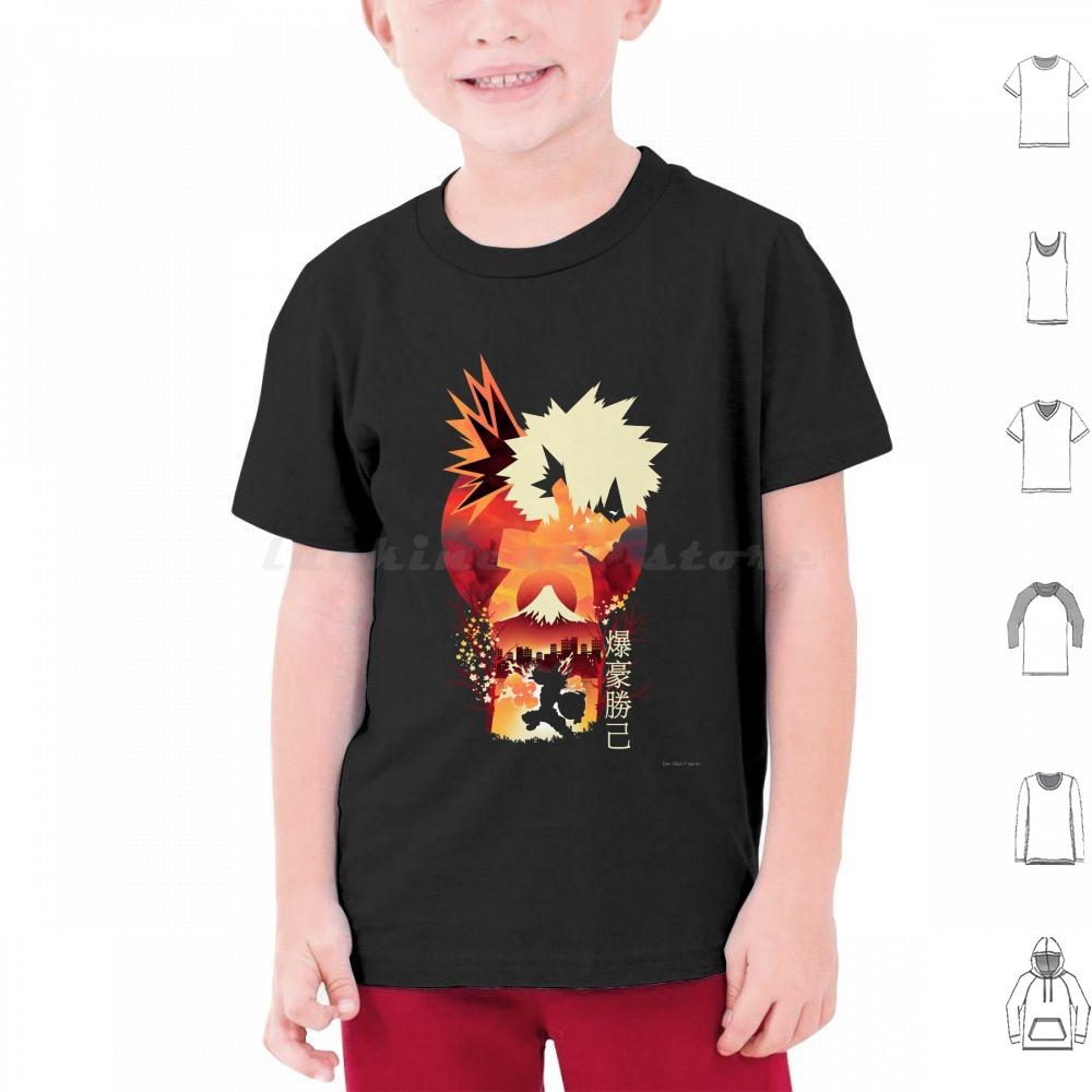 Bakugou Sunset T Shirt Big Size 100 Cotton Anime Manga Artistic Sunset Kawaii Japan Japanese Inspiration Home Hero Titan Tv