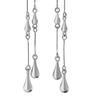 1 Paar Lange Ohrringe Wassertropfen Quaste Leichte Flexible Kette Ohrringe für Damen Verlängerndes Design Leichte Alltagsohrringe