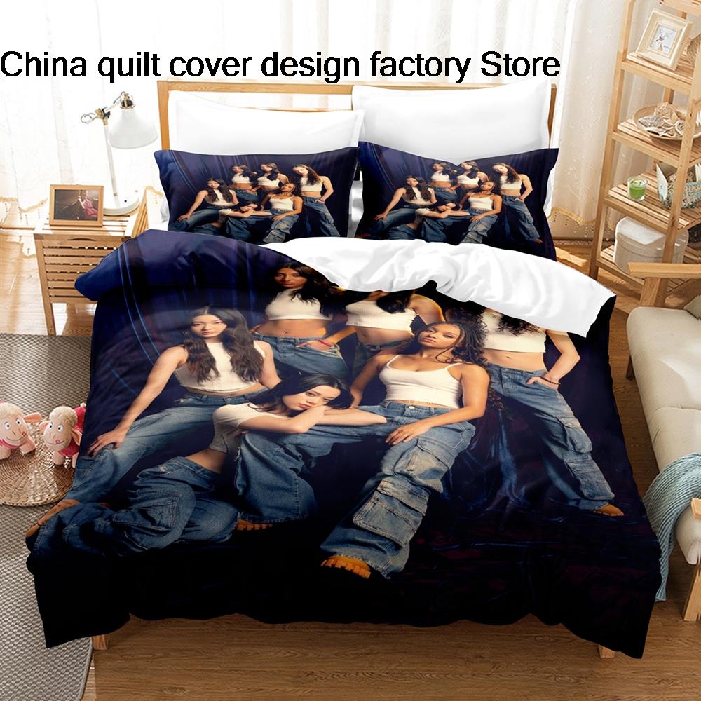 New Personality KATSEYE2 Bedding Set Single Twin Full Queen King Size Bed Set Kids Bedroom Duvetcover Sets Personality KATSEYE