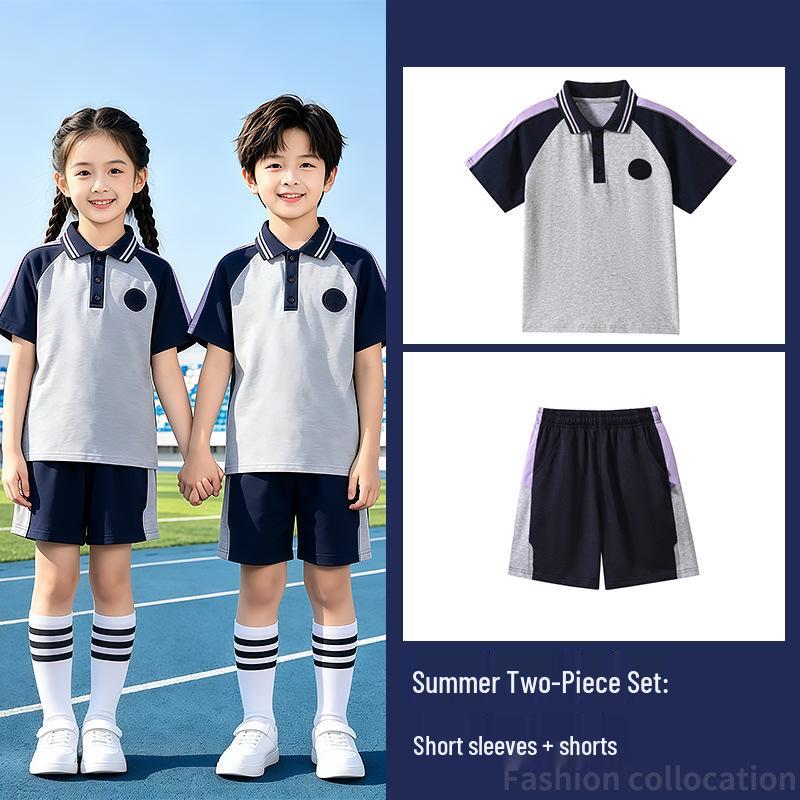 Liaoning Shenyang Primary School Summer Uniform Set for Students - Multi-piece, All-Season Wear