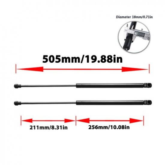 2Pcs Rear Hatch Tailgate Lift Support Gas Shock Struts For Peugeot 207 WA WC