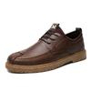 Men's formal leather shoes business casual shoes lace-up leather shoes commuter men's trend spring and summer British shoes