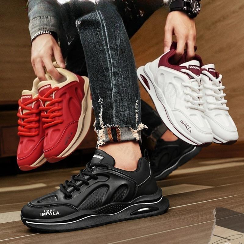 Fashion Men's Casual Shoes Spring 2025 New Niche Fashion Trend Versatile Comfortable Shoes Non slip Thick Soled Slip on Chunky sneakers
