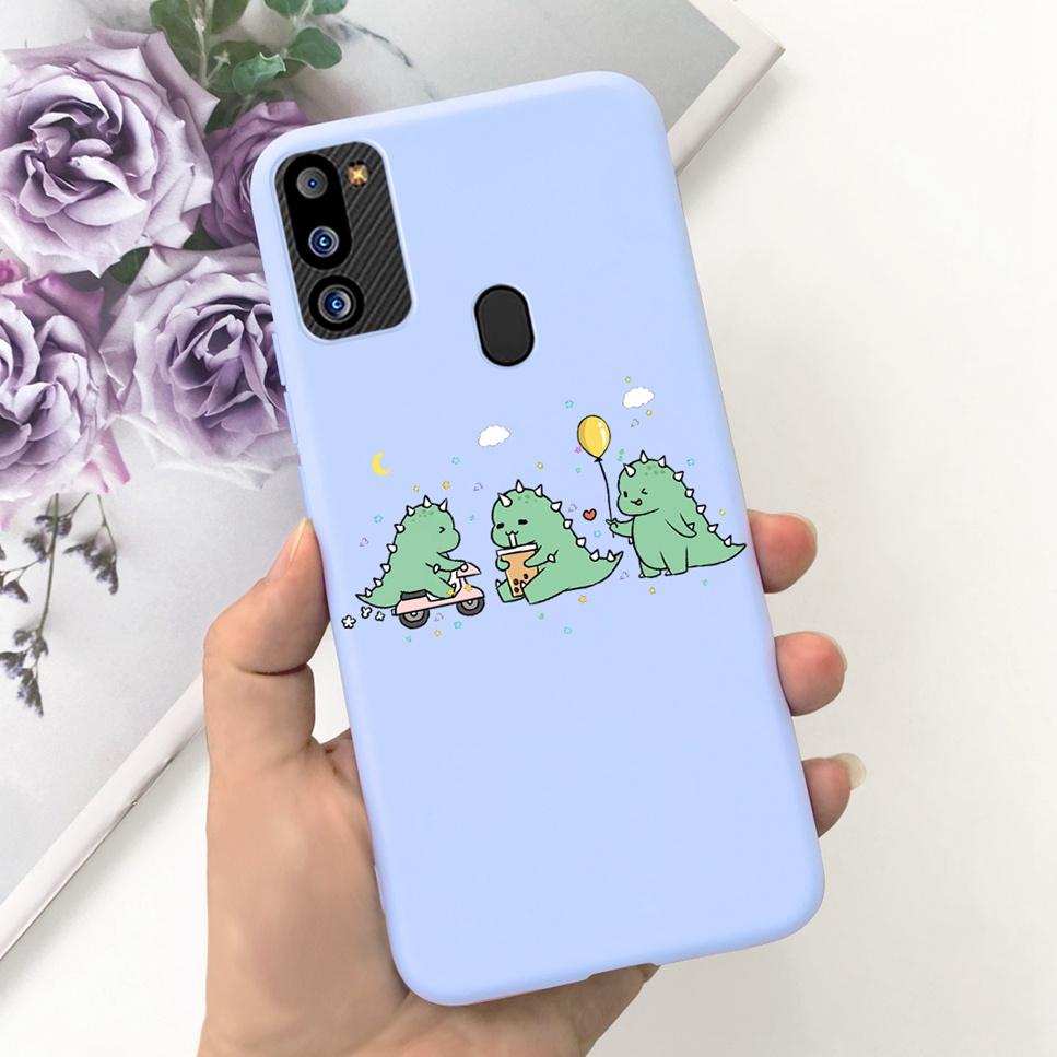 For Samsung Galaxy M21 2021 Case Cute Cat Fashion Girl Soft Silicone Cover For Samsung M21 2021 SM-M215G Bumper Phone Case Funda