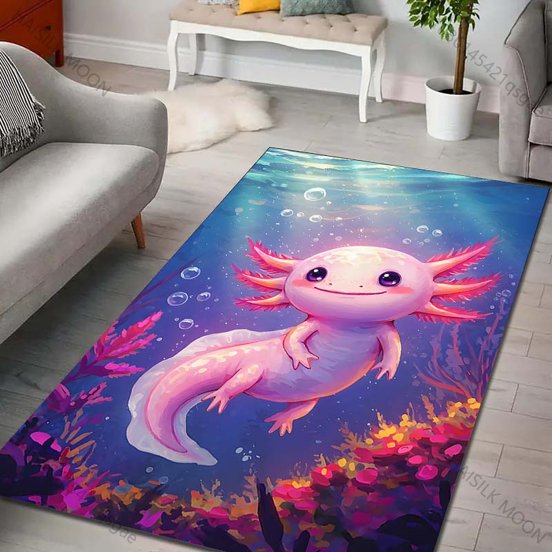 

Multiple sizes Pink aquatic creature, ocean Print Carpet Rug for Living Room Bedroom Sofa Doormat Home Decor Non-slip Floor Mat 40cm x 60cm