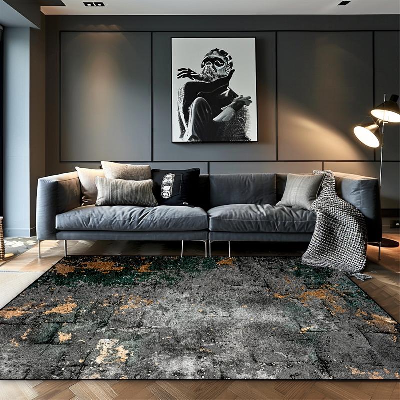 Luxuriöse graue Teppiche im nordischen Stil Wohnzimmer Hochwertige Heimdekoration Sofa Große Flächenteppiche Lounge Ankleidezimmer Weiche rutschfeste Matten