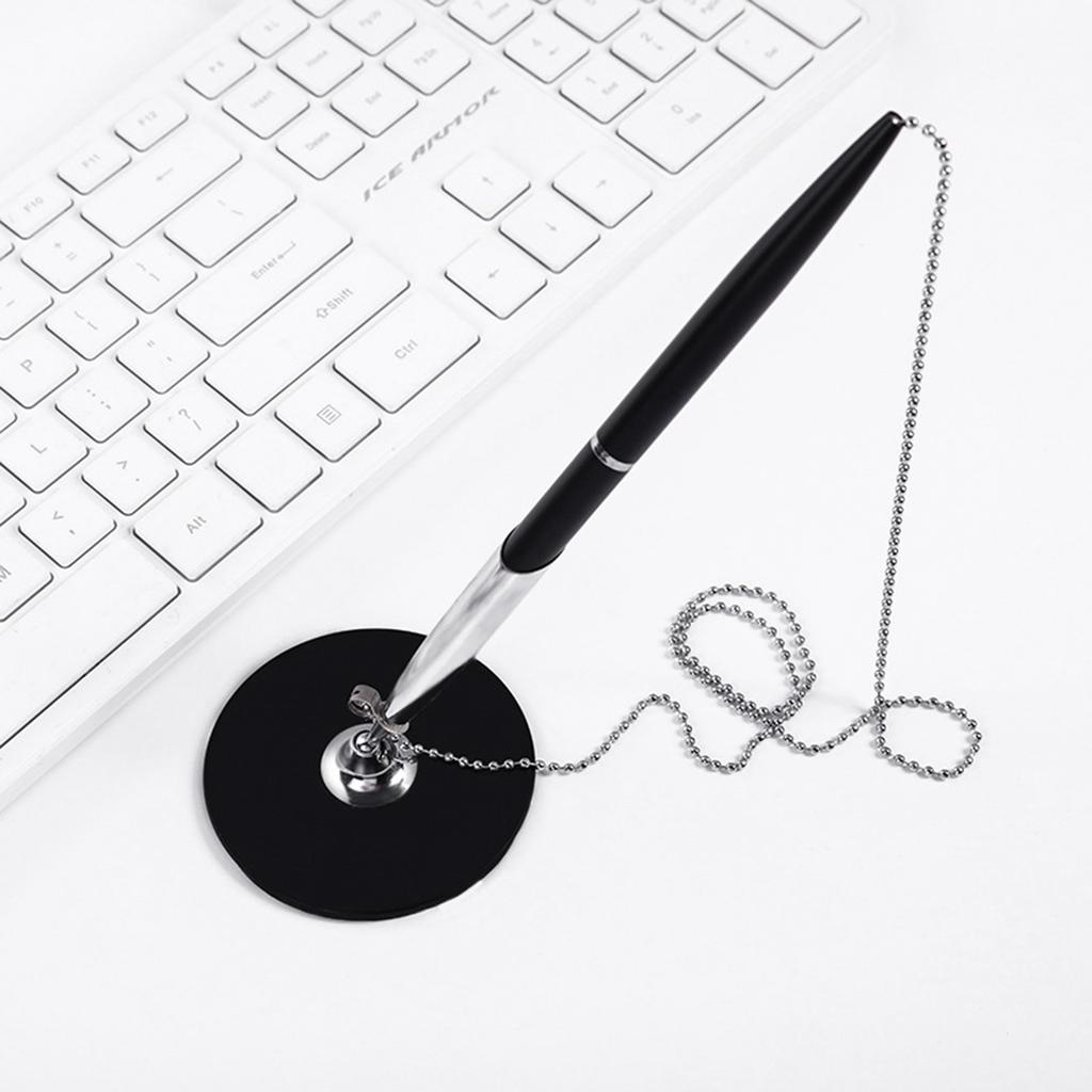 Desk Pen with Chain Unique Chain Patterned Pen for Business and Office Needs