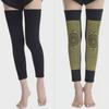 **Dual-Sided Wormwood Dot Matrix Elastic Kneepads for All-Season Warmth**