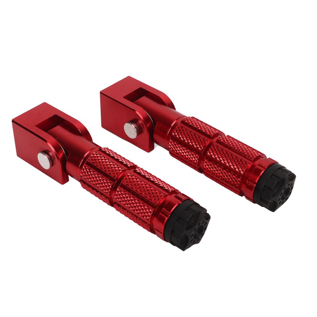 2Pcs Motorcycle Foldable Foot Pegs M8 Antislip Aluminium Alloy Universal for Bikes ATV UTV Go Kart