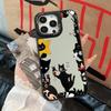 Applicable iPhone17 creative gift black cat mobile phone case funny party theme Apple 16 anti-drop protective case 14