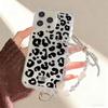 Bracelet Chain Phone Case For iPhone 17 16 15 13 14 for 17Air 17 12 14 16 Pro 17 14 16 Pro Max Sparking Diamond Cute Pattern Hard Cover With Lanyard