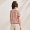 Zhao Jun 2026 Spring/Summer Mulberry Silk Blend Jacquard Knit T-shirt