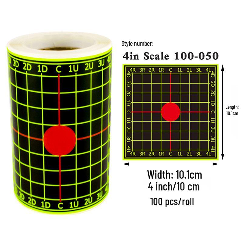 4" Fluorescent Blossom Compound Bow Target Paper for Competition Practice