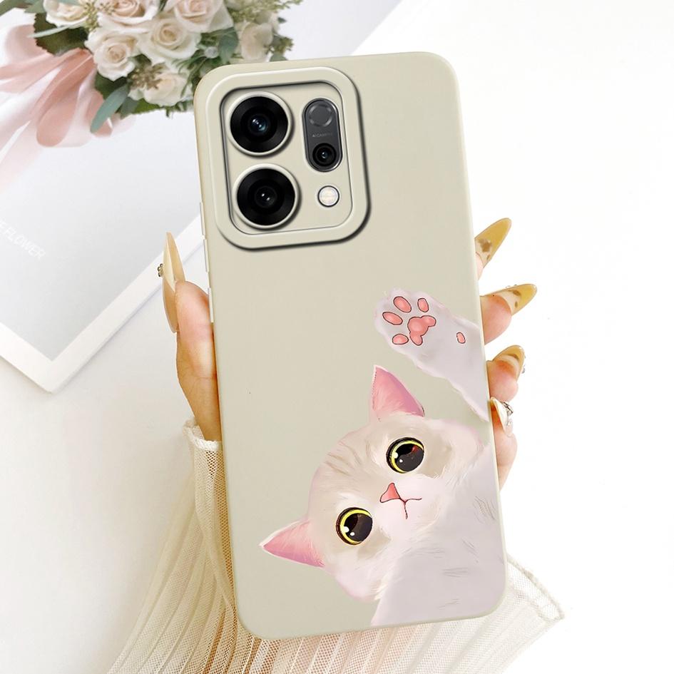 Cute Cartoon Phone Case For OPPO Reno 14 Cover Reno14 Pro Shockproof Silicone Funda Matte Bumper on OPPO Reno14Pro 5G Soft Shell