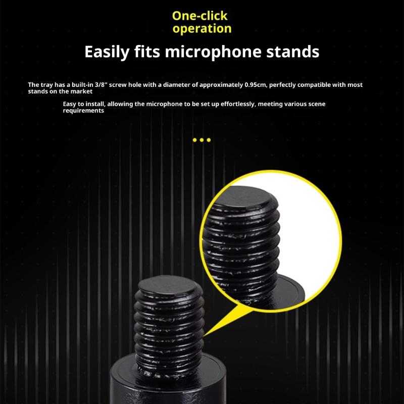 Multiple Hole Mics Storage Organizers With AntiShock Design Lightweight Space Saving Solution For Wireless Cord Microphones