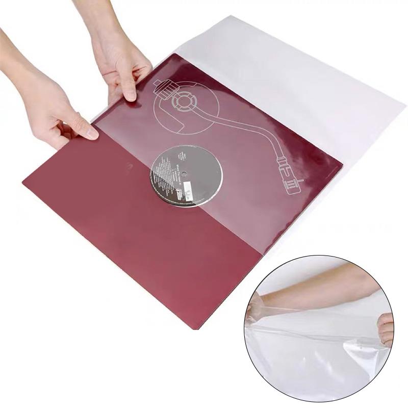 3/5/10 Stück Vinyl-Schallplatten-Aufbewahrungstaschen Doppelte Öffnung Drei Schichten 12 Zoll LP Schallplattenhülle Zwei-Wege-Öffnung Albumschutzhülle