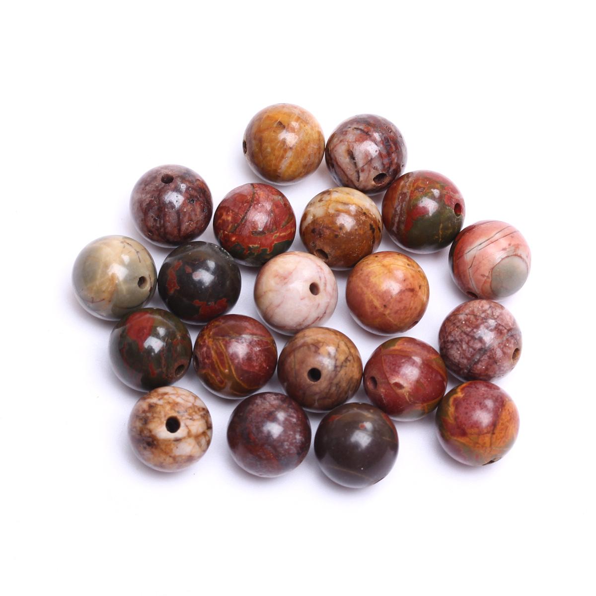 

Товары для вечеринок Материалы для изготовления украшений своими руками Бусины из яшмы Пикассо Бусины из натурального камня Бусины россыпью Круглые 4/6/8/10 мм Подвески для рукоделия своими руками 10mm about 20Pcs