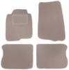 Tapetes de veludo bege para o chão.: Volvo 240 / 260 perua, sedã (1974-1993)