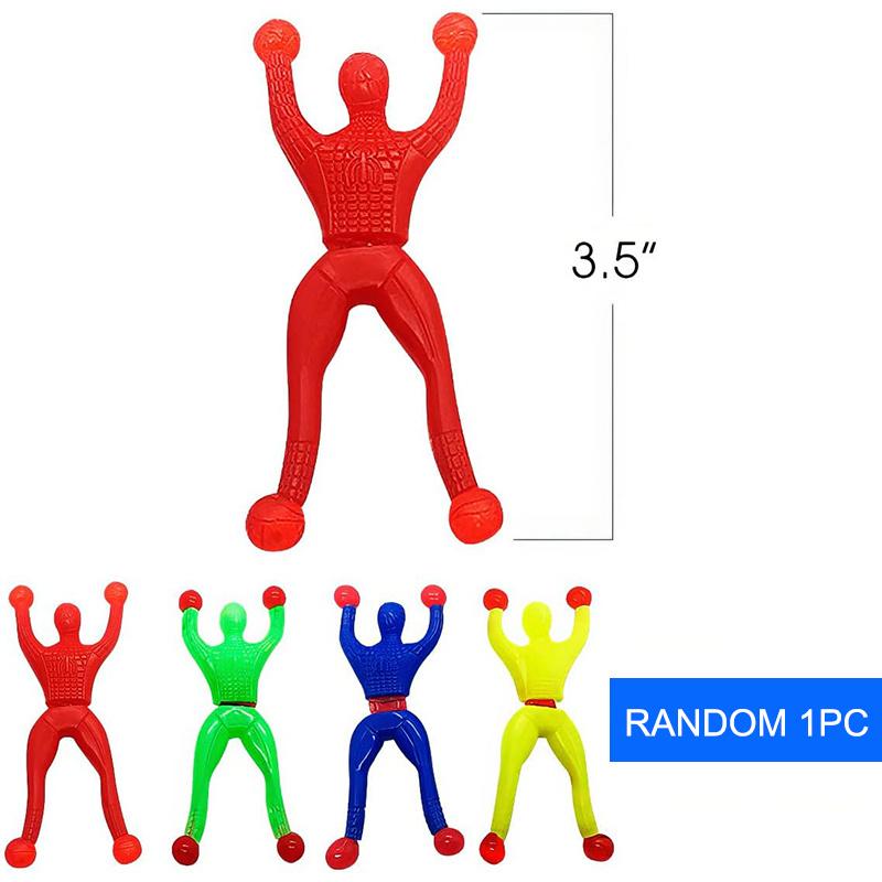 Art Creativity Sticky Wall Climbers, 1Pc Mountain Climber Figure, Stretchy Squishy Stress Relief Toys For Kids