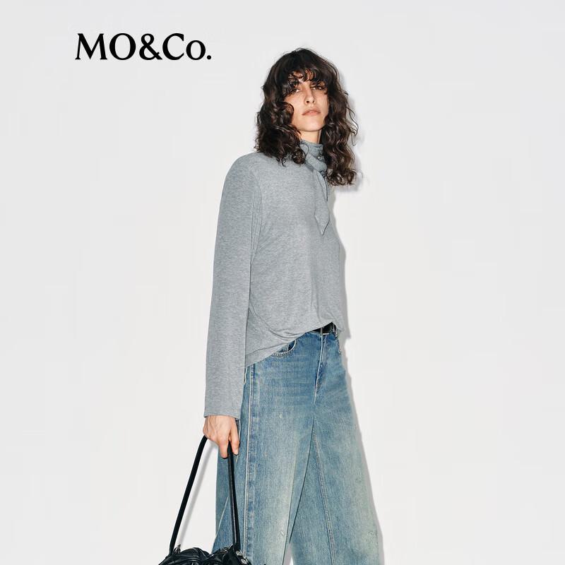 MO&Co. Wool Blend Turtleneck Sweater