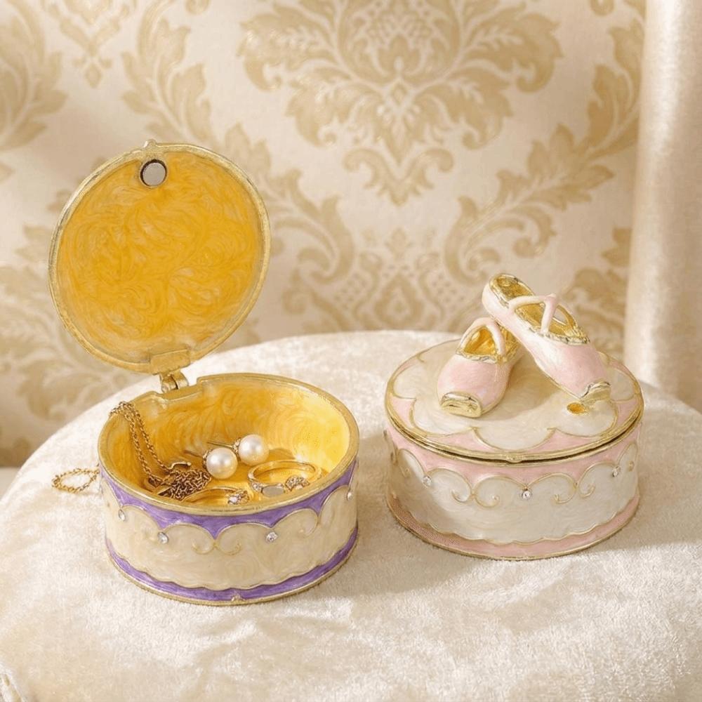 Exquisite Jewelry Storage Box Hand-painted Small Box Ballet Shoes Trinket Box  Ring Storage