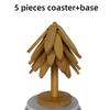 New Anti Heat Tree Design Coaster Tree Shape Household Ornaments Heat Insulating Mat Non-slip Stand Tree Design Coaster