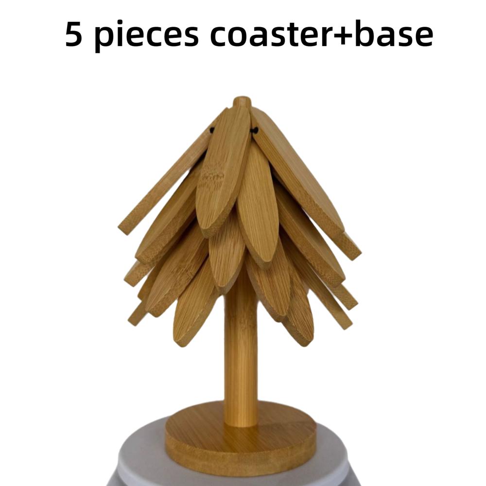 New Anti Heat Tree Design Coaster Tree Shape Household Ornaments Heat Insulating Mat Non-slip Stand Tree Design Coaster
