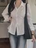 KaiKuo Women's European & American Casual High-End Solid Color Shirt - Autumn/Winter 2025 Collection