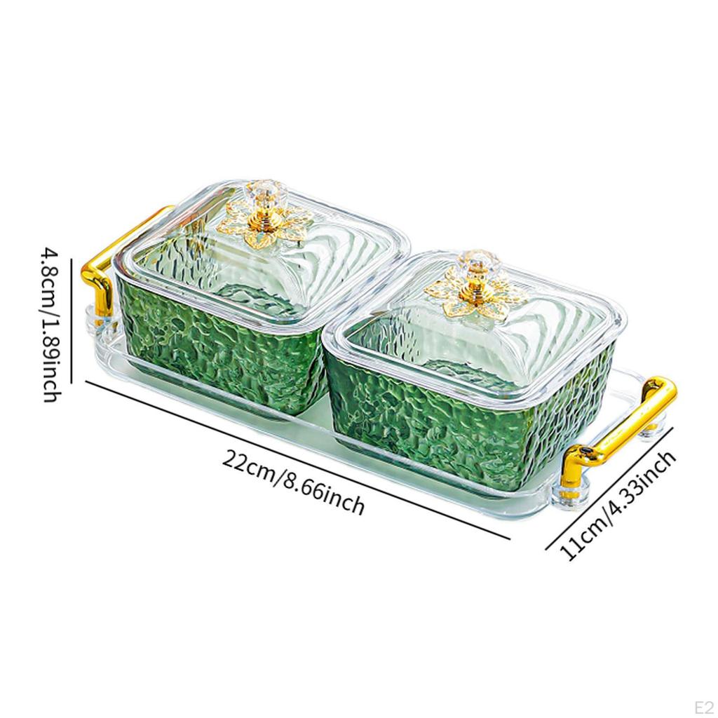 Dried Fruit Plate Cookie Jar Multifunctional Decorative Candy Bowl Spice Jars for Countertop Dining