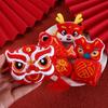 Lucky Spring Festival Pin Cute Chinese Style Pin Kawaii Lion Dance Brooch  Spring Festival