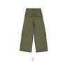 Women's Army Green Loose Cargo Jeans - Spring Style, Slim Fit, Wide Leg, Large Pockets
