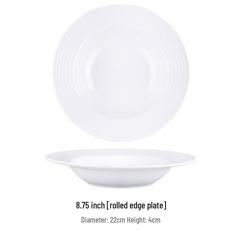 Wutuo Keramik Strohhut Tiefer Teller Set