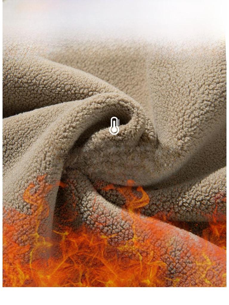 Herren Winter Doppelseitiges Fleece Verdickte Sportliche Freizeit Hose