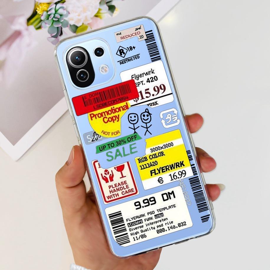 For Xiaomi 11 Lite NE 5G Case Cute Astronaut Cover Clear Soft Silicone Phone Funda For Xiaomi 11 Lite 4G Coque on Mi 11Lite Capa