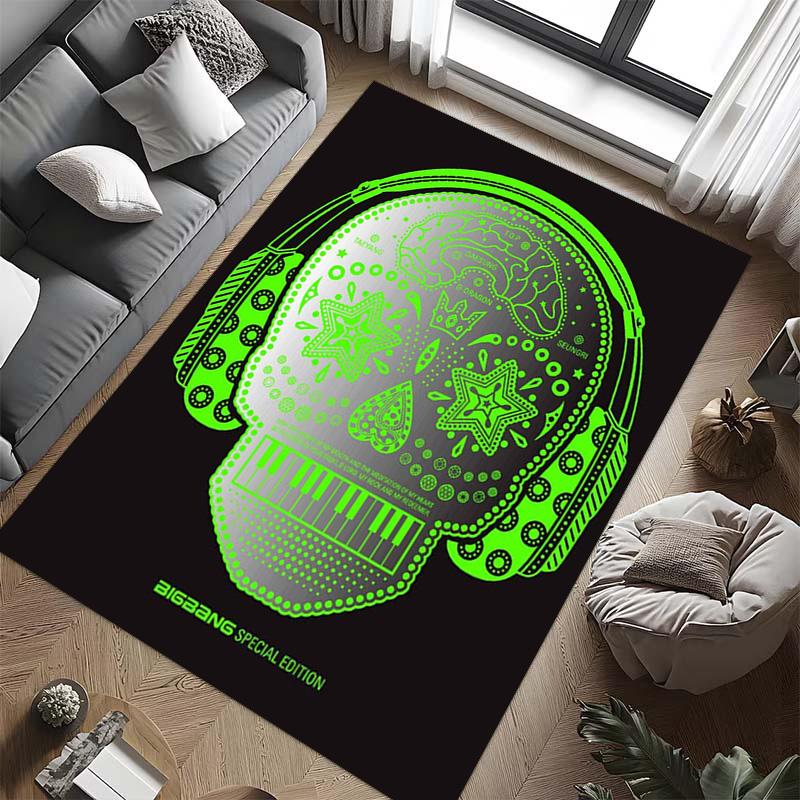Big Bang: Icons Music Carpet Printing Floor Mats Room Dormitory Decoration Protective Pad