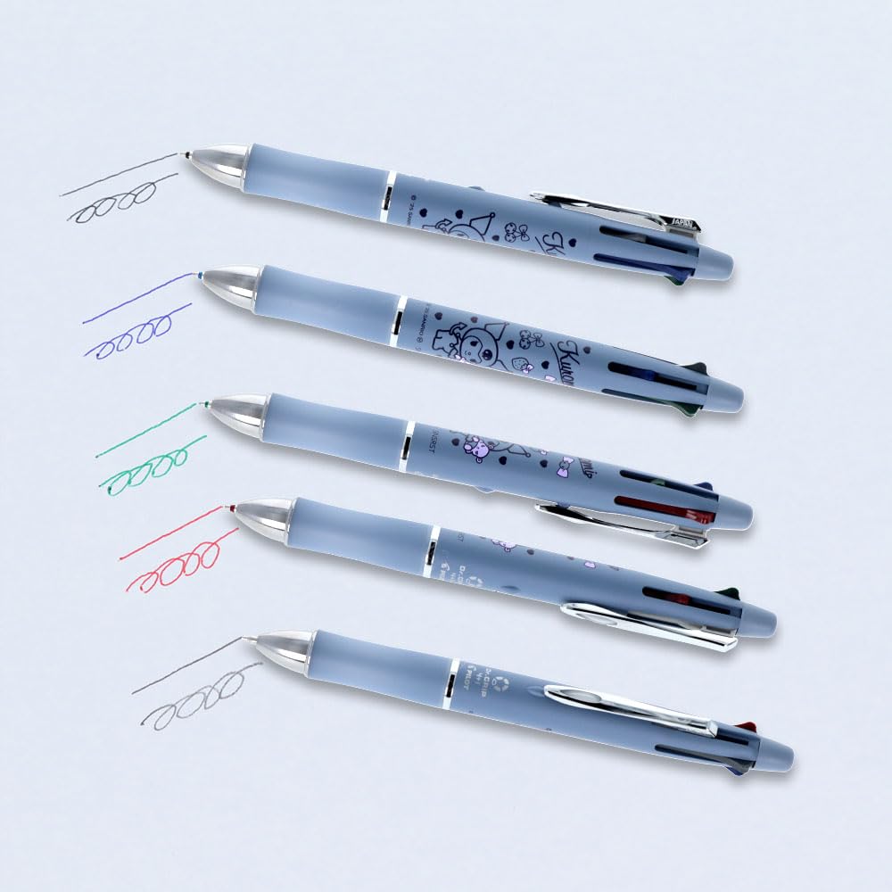 Psací potřeby Sanrio Postava Držák na pero Dárkové pero Kuromi S4658019 Sun-Star Multifunkční Dr. 4+1